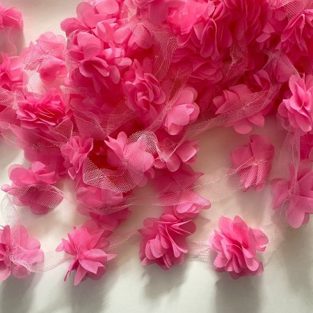 حبل ورد لون زهري120 وردة